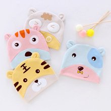 2024新款婴儿宝宝帽卡通儿童双层帽0到6个月胎儿帽新生儿套头帽子