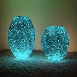 [Luminous Maltose] Light Luxury Simple Vase Glass Transparent High-end Sense Home Living Room Flowers Hydroponic Utensils