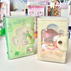 「A 7手帳」金葱はバインダーシール収納帳のポケット本を取り外して携帯してかわいいですね