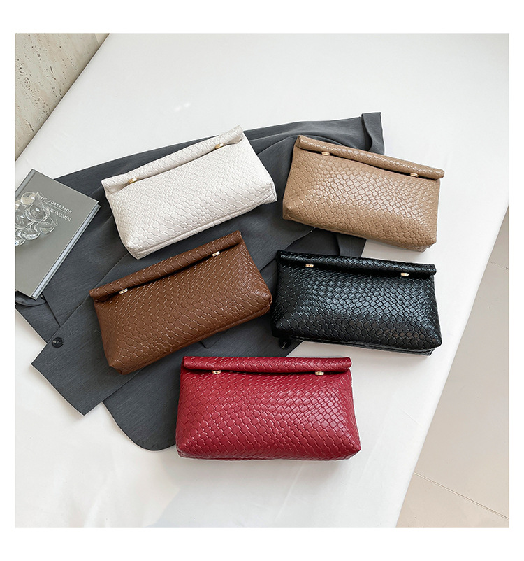 Pu Leather Solid Color Square Clutches display picture 23
