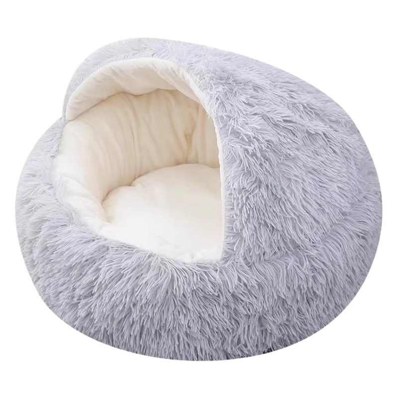 Gato nido cuatro estaciones universal gato casa cerrada gato gatito cama invierno perrera invierno mascota térmica suministros