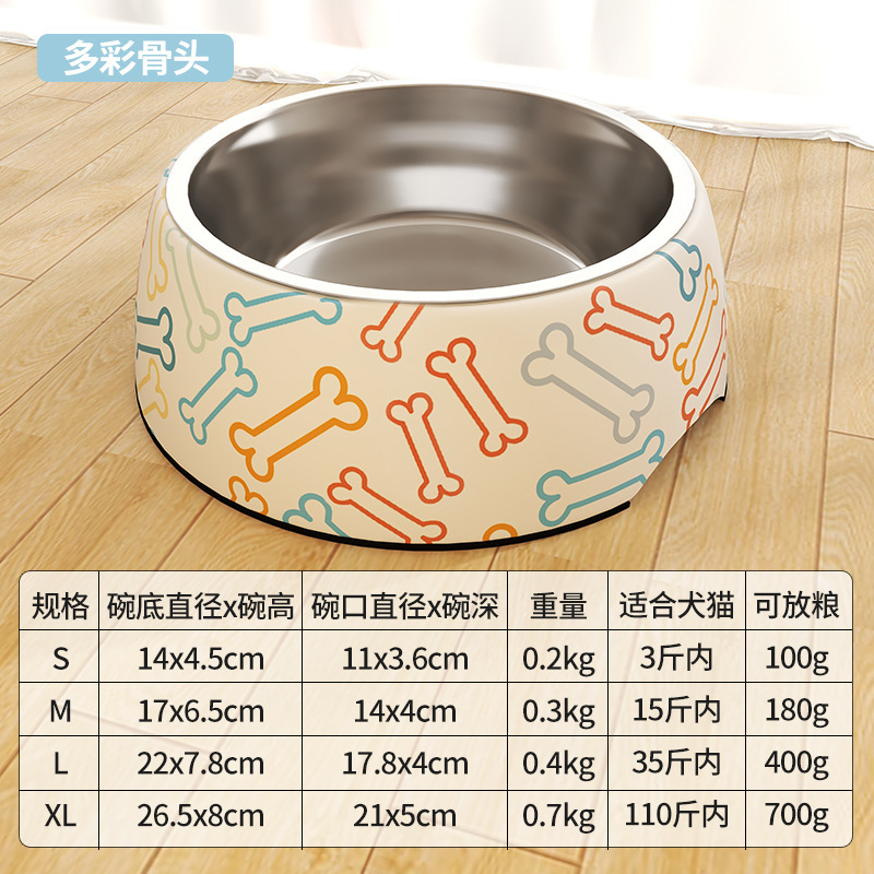 メラミン碗のステンレスの犬の飯碗の専用の犬の食糧は水を飲みます。|undefined