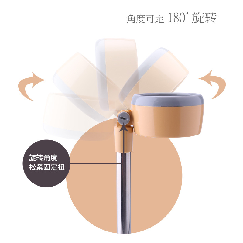 Suministro directo de fábrica perezoso secador de pelo soporte 180 grados rotación mascota secador de pelo titular rack