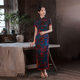 Tang Zhilian High-end Silk Cheongsam Mulberry Silk Cheongsam Women's High-end Gel Happy Mother-in-law High-end Dress dress 2024