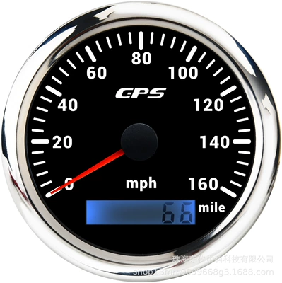 automobile instrument — Universal Applicable Yacht - gps160mph-black-plate