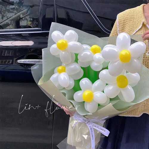 2024 New Balloon Bouquet DIY Material Long Balloon Bouquet Handmade Women's Ritual Gift Internet Celebrity