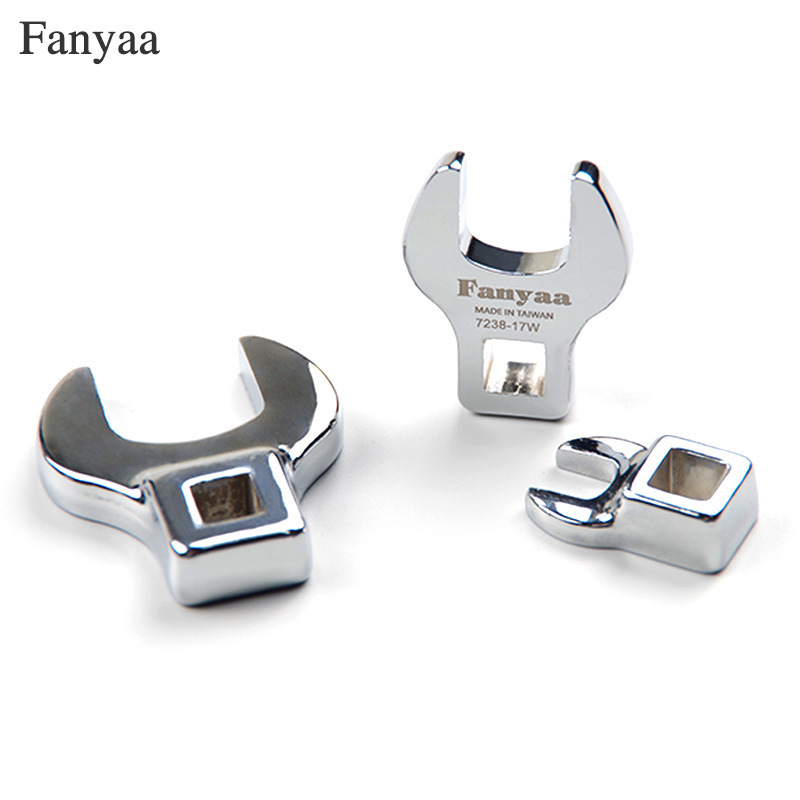 台湾Fanyaa油管扳手开口头3/8交换力矩专用U型头套筒牛角