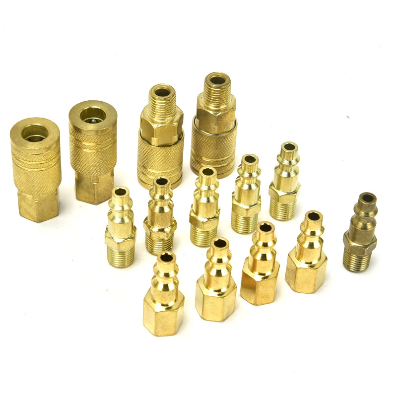 1/4NPT Американский быстрый разъем 14 комплекта комплекта комплекта воздушных компрессоров Внутренние и внешние шелковые зубные разъемы