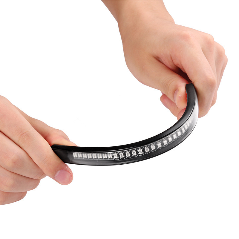 Directo de fábrica 48 SMD luz de la motocicleta barra de luz LED luz de freno señal de vuelta carcasa motocicleta Placa de cola al por mayor