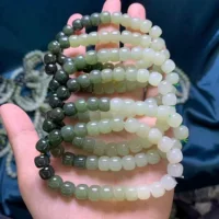Натуральный Hutian Jade Qinghai материал градиентный цвет старый браслет материал тонкий, теплый и плотный