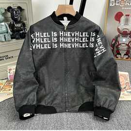 2025春秋痞帅外套男ins高街潮牌港风日系原宿风韩版潮流宽松夹克