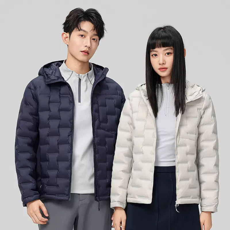 2025新款轻薄羽绒服冬季男90白鸭绒冲锋衣内胆休闲连帽羽绒外套女