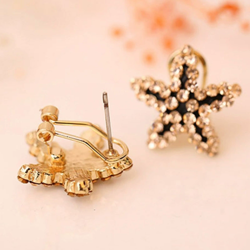 Серьги, аксессуар, стиль корейский, бриллиантовое украшение, оптом