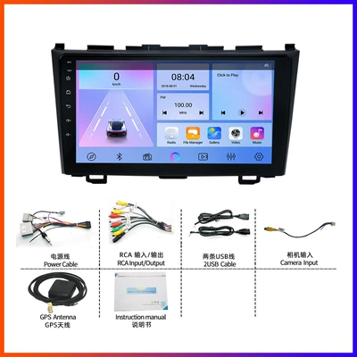 Suitable for Honda Accord 7Th Generation Car Central Control Large Screen Unit 06-11 Models Crv Civic Smart Car Navigation System (DVD Navigation) - 06-11-crv-9inch-bq20-upgraded-version-264g-reversing-rear-view