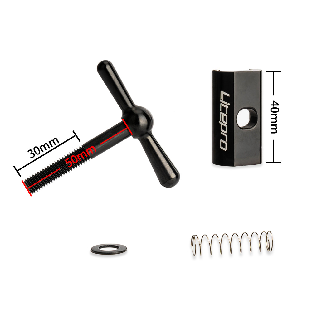 Paño pequeño, grifo de bicicleta plegable, hebilla plegable, manija giratoria plegable, hebilla C, accesorios de tela pequeña