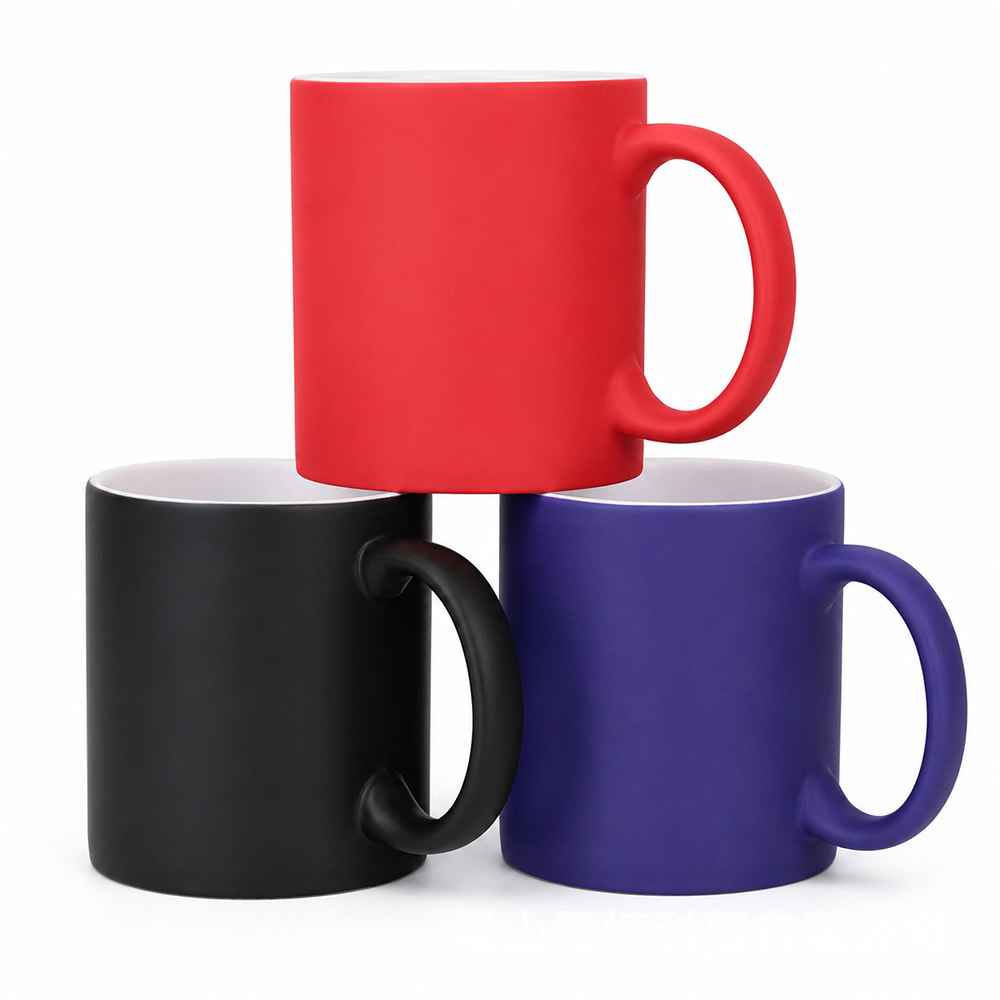 Fabricante de suministro de tazas de cerámica tazas de recubrimiento de color tazas de sublimación de color tazas de transferencia de calor patrón personalizado tazas image 13