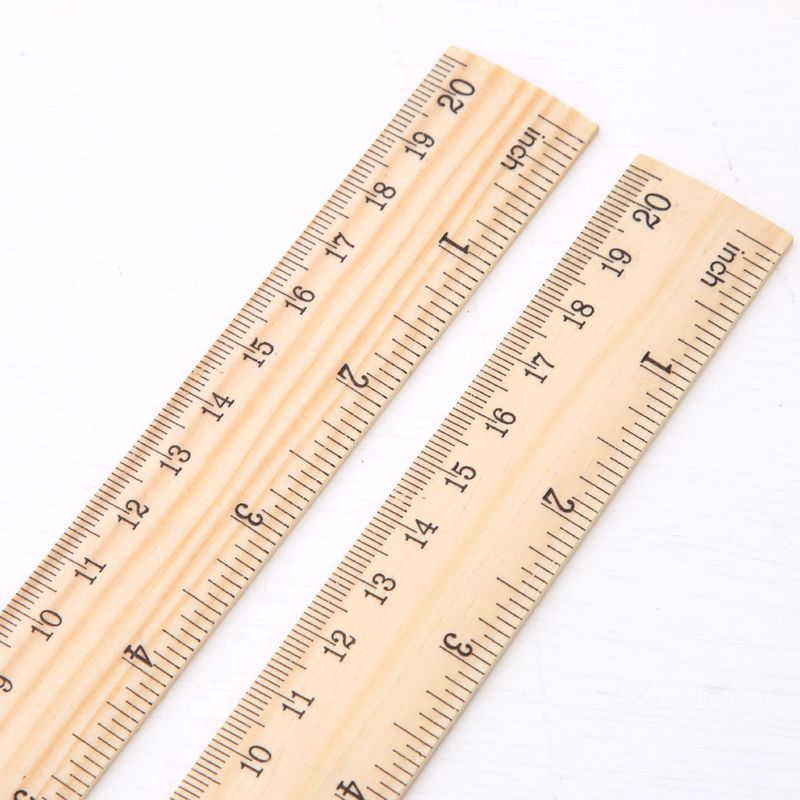 メーカー卸売りは木製の木の定規15/20/30cmの片面のダブルスケールの定規を提供します。|undefined