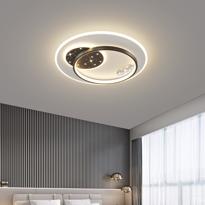 [Selección estricta] 2025 nueva lámpara de sala de estar LED lámpara de techo red roja moderna y simple lámpara de dormitorio