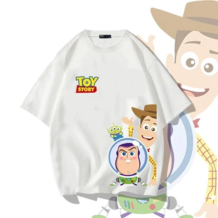 Футболка с принтом Toy Story хлопок 100% свободная лето