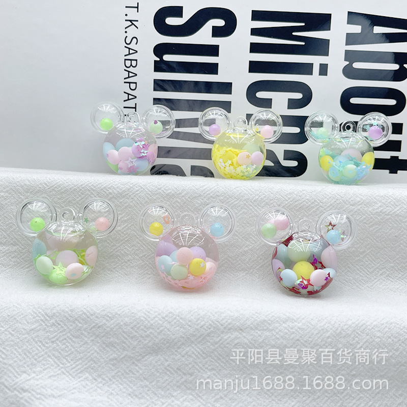 創意花入油流砂瓶キーホルダーアクリル流砂瓶手作りdiyアクセサリーかばんストラップ|undefined