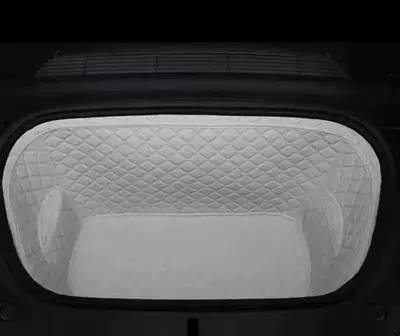 Mat 21-26 Rear Trunk Mat, Trunk Mat - front-compartment-pad-light-grayish-white-25-26-model-tesla-model-y
