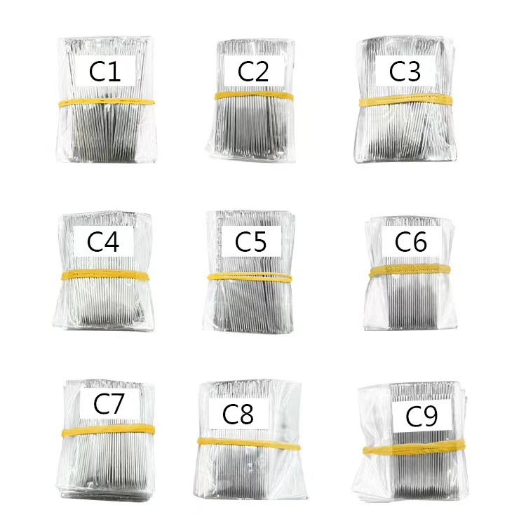 Жесткая стальная игла с большим ушком для заправки резьбы C1C2 ручная швейная игла DIY с большим ушком