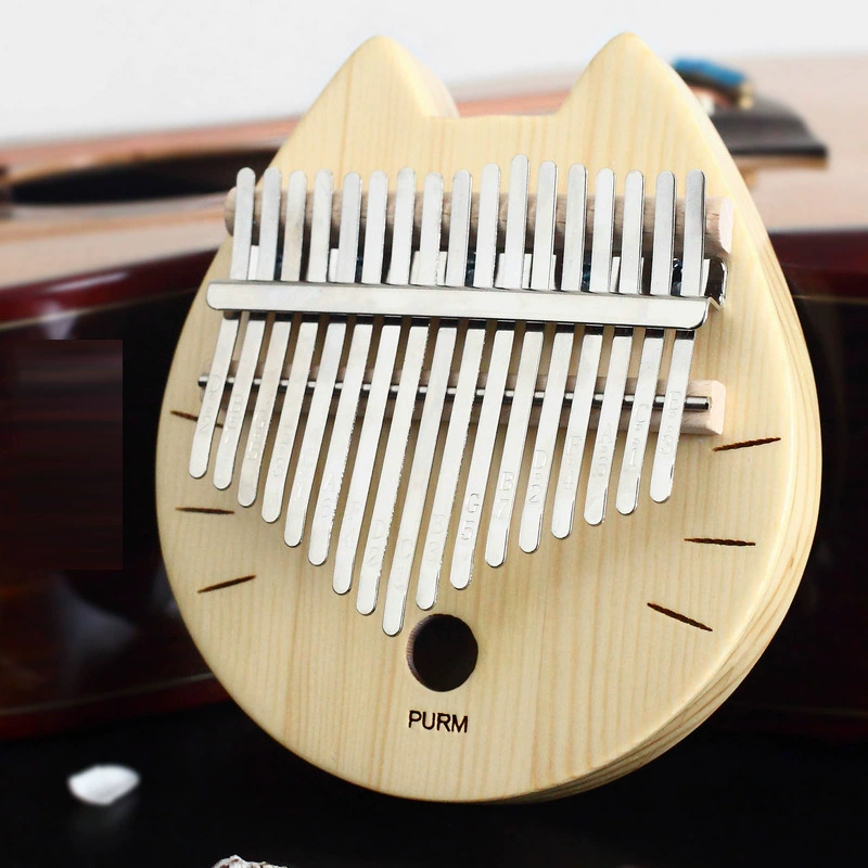PURM Thumb Kalinbaqin 17 тон пальцевое пианино для начинающих Kalimba музыкальный инструмент
