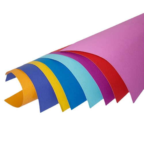 Dasen Colored Cardboard Rainbow Handmade Colored Paper 16K Thick Origami Children's Students Handmade Painting Stickers Hard Cardboard