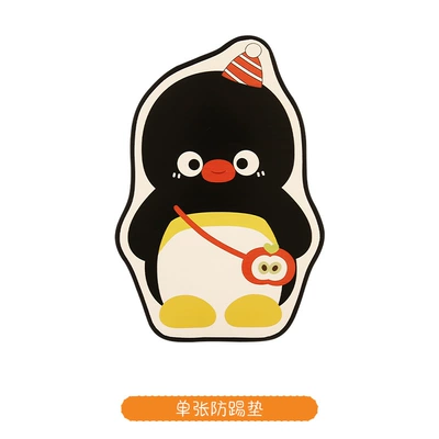 Penguin Cute Lady Cartoon Car Seat Back Anti-Kick Pad Car Seat Back Anti-Fouling Pad Anti-Dirty Pad (Chair back anti-kick pad) - penguin-anti-kick-pad-long-style