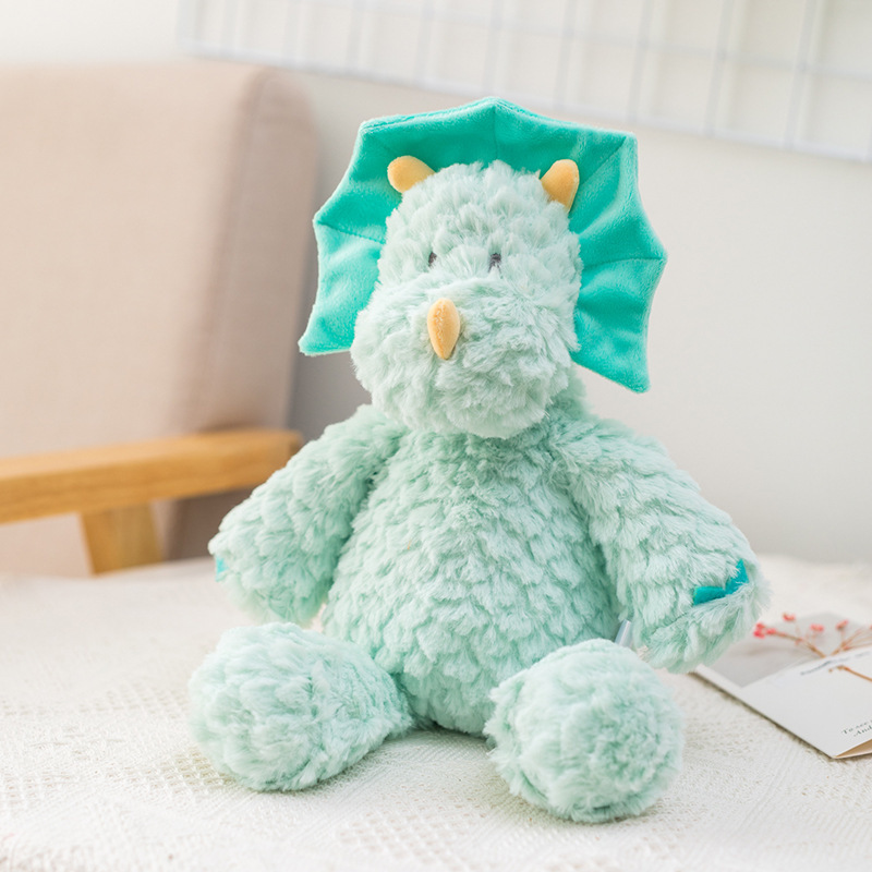 Animales de dibujos animados de patas largas ranas pequeñas ovejas muñecas de peluche osos gatitos conejos triceratós muñecas de tela