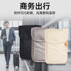 Santoアウトドア旅行ビジネス旅行防犯rfid首付き財布収納防水首付き携帯電話パスポートバッグ
