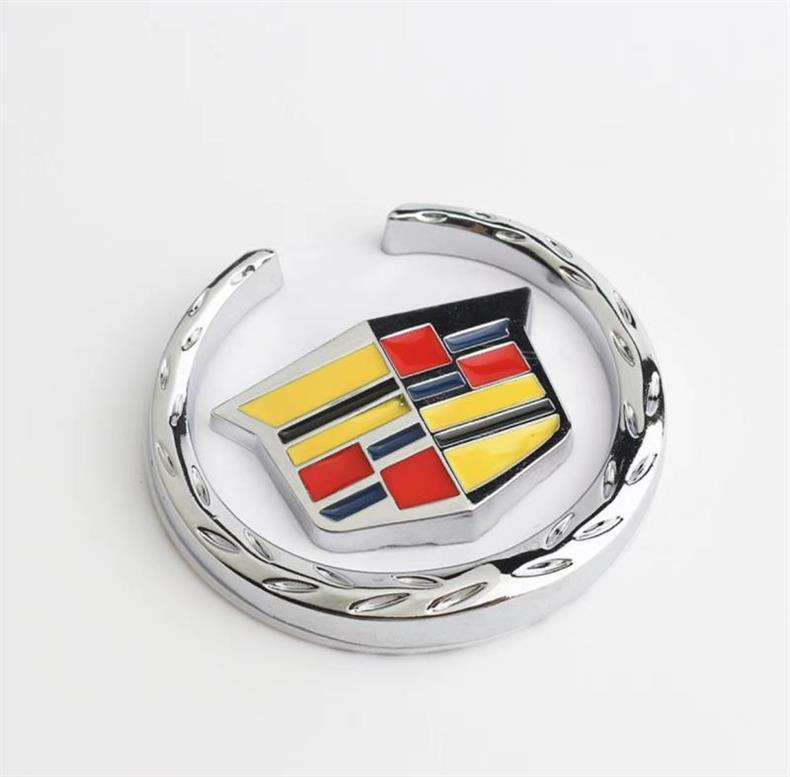 Suitable for Cadillac Metal Emblem Srx Side Emblem Ats Cts Xts Three-Dimensional Black Wheat Ear Emblem Decorative Car Emblem