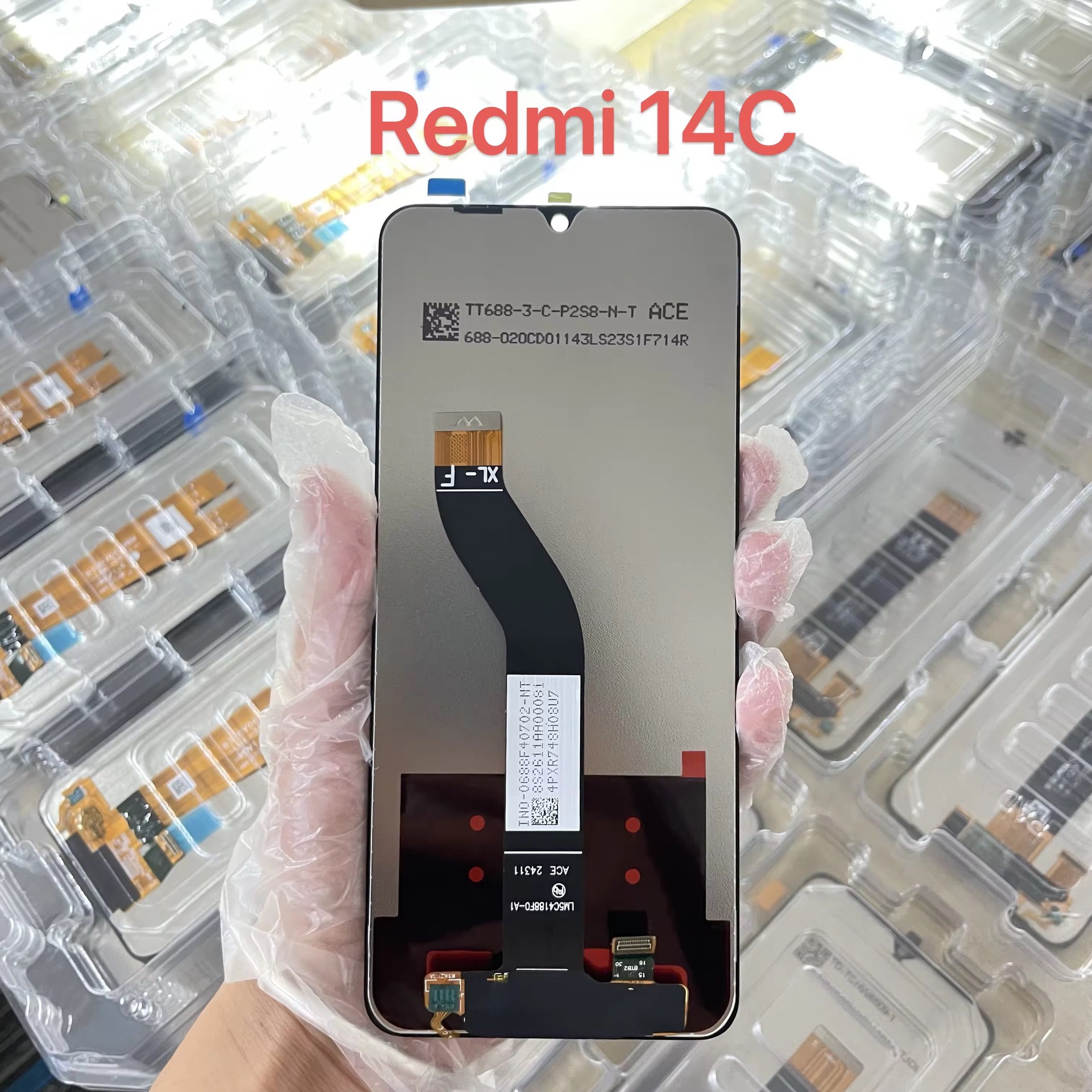 Aplicable a REDMI14C conjunto de pantalla de teléfono móvil Redmi14C / 14R conjunto de pantalla LCD con marco original