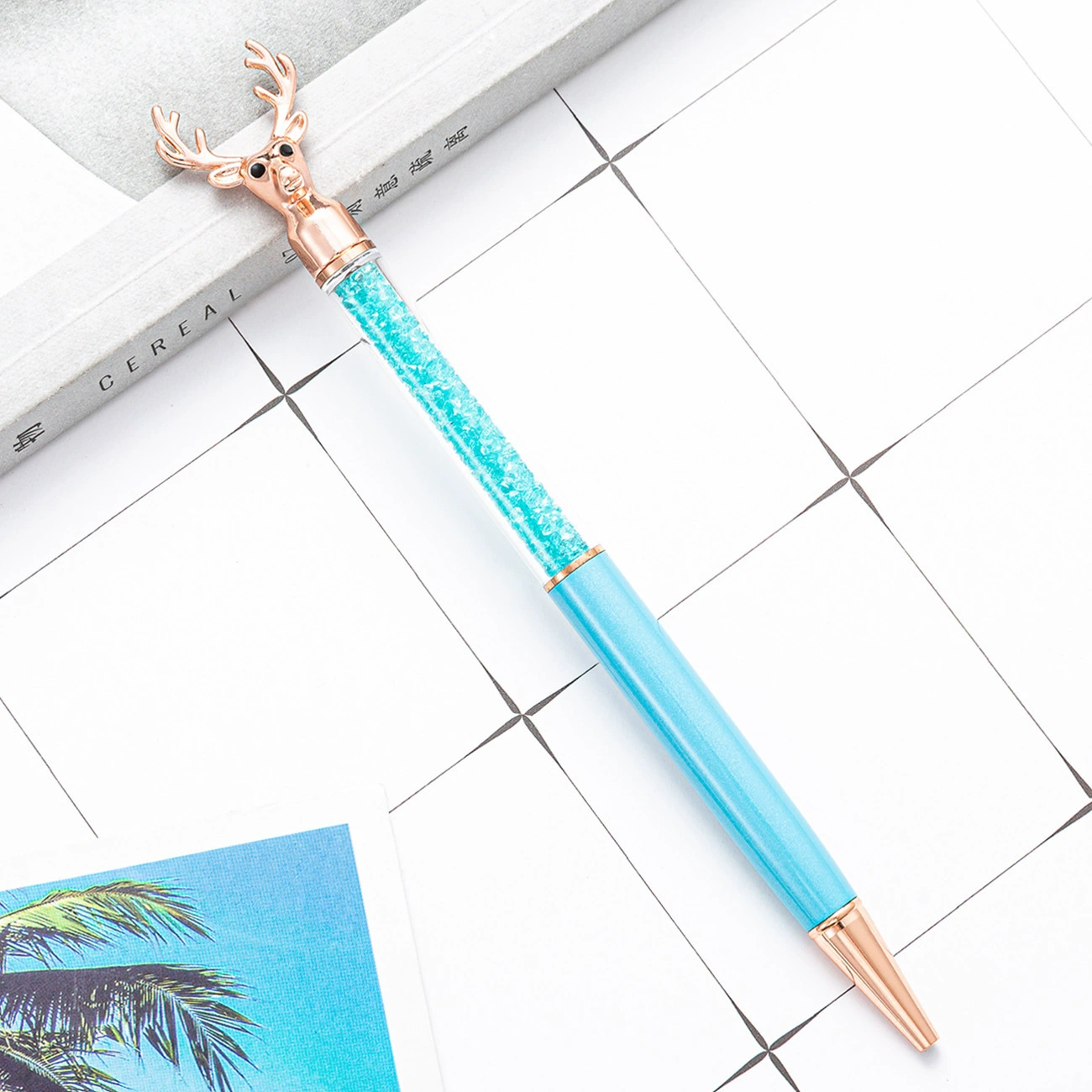Creative metal ballpoint pen, multicoloured rollerball pen, Nordic style, Birthday gift