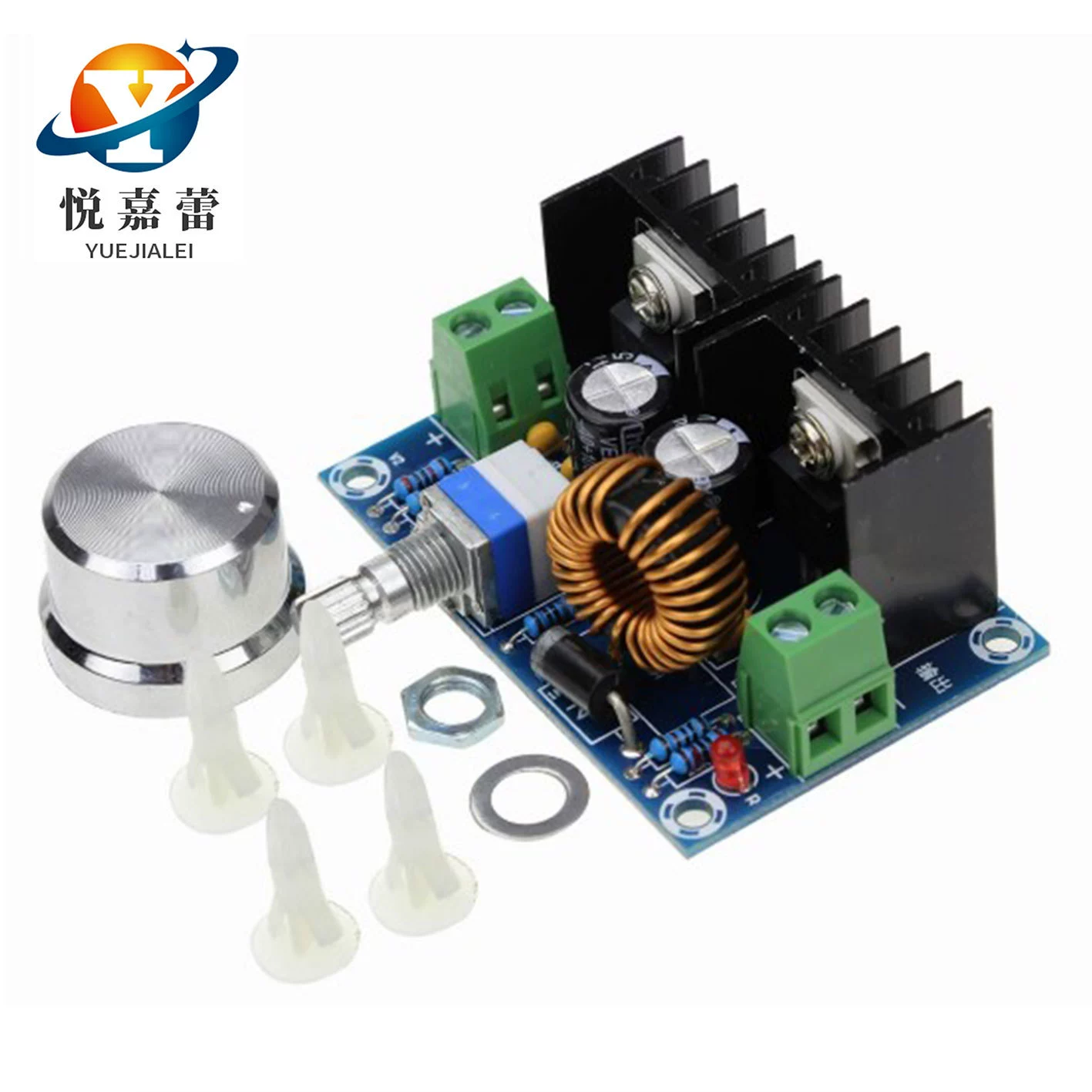 XH-M401 DC-DC Понижающий модуль XL4016E1 плата регулятора постоянного тока высокой мощности максимум 8A с регулятором напряжения