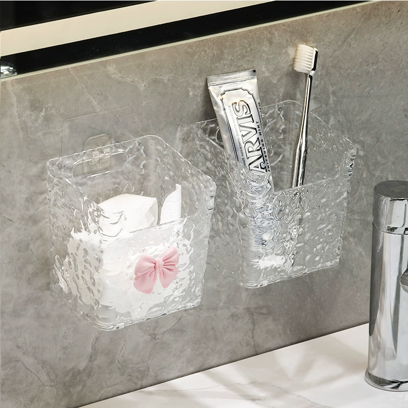 Настенная полка для хранения отработанных полотенец, мягких хлопковых полотенец, салфеток для лица, с узором «Ледник»