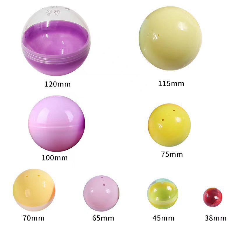 High quality Gashapon 32mm-120mm variety of colors optional Gashapon ball toy egg manufacturers supply