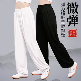 太极裤女2025新款太极服灯笼裤八段锦太极拳练功服男士夏季武术裤
