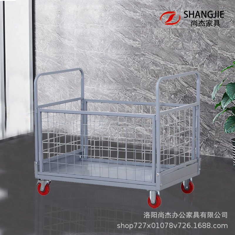 Хранение ручных ручных тележек для вытягивания грузовой бортовой забор сетки складной логистики Экспресс-инструмент для обработки склада