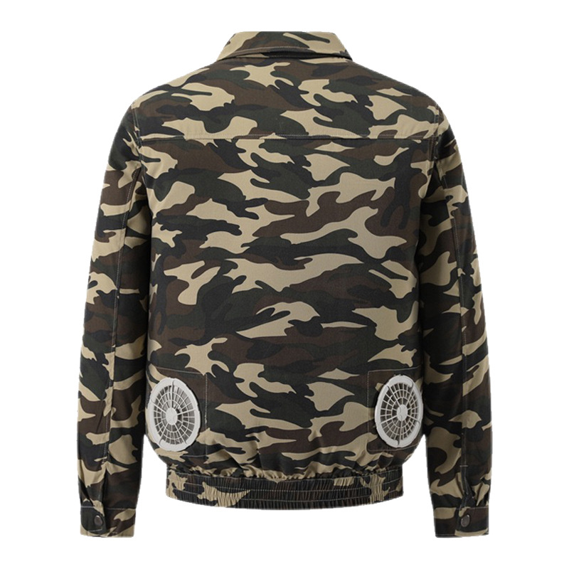 Envío gratuito, ropa de trabajo con aire acondicionado, ropa de trabajo resistente al desgaste para protección laboral, ropa de trabajo para hombres, ropa de trabajo de camuflaje de verano, ropa de protección laboral con ventilador.