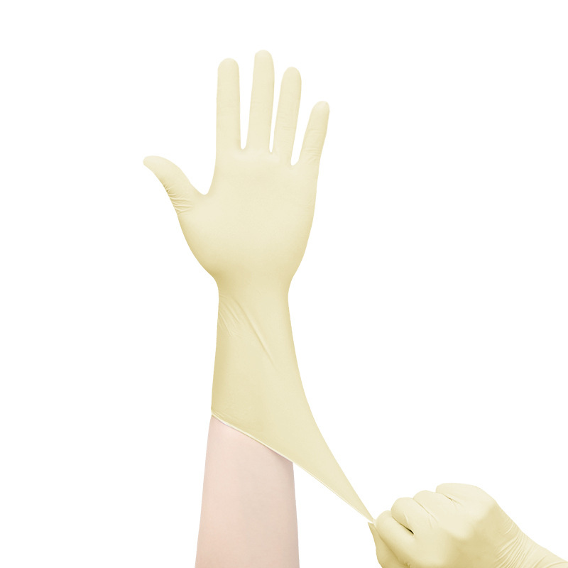 8g de superficie de cáñamo 12 pulgadas guantes de látex fábrica electrónica sala limpia miles de guantes de látex purificados desechables