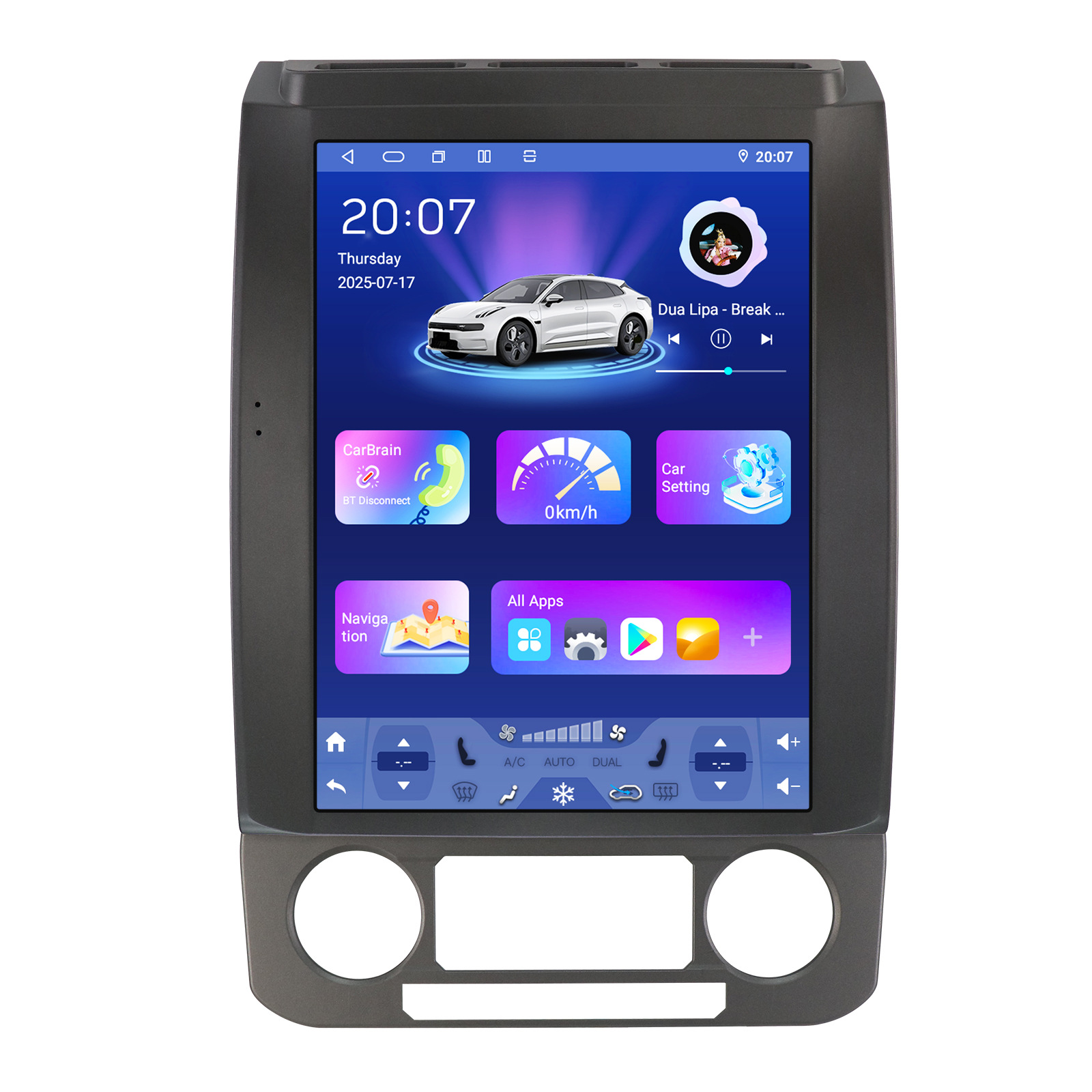 Comercio exterior 12,1 pulgadas para Ford Raptor F150 2015 - 2021 pantalla vertical control central Android navegación de pantalla grande image 3