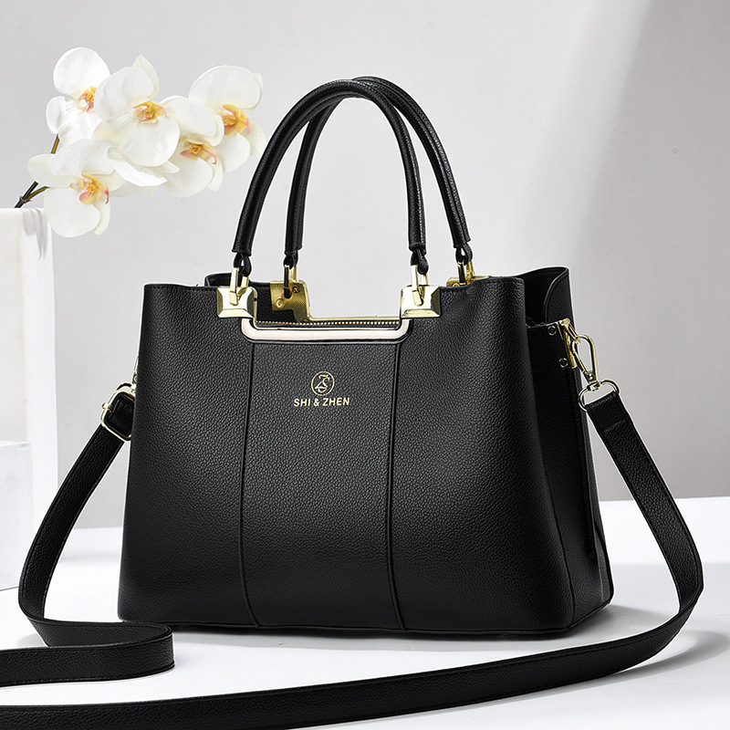 Bolso 2025 nuevo estilo de moda bolso de mujer hombro de mediana edad bolso de mano de gran capacidad bolso de mamá