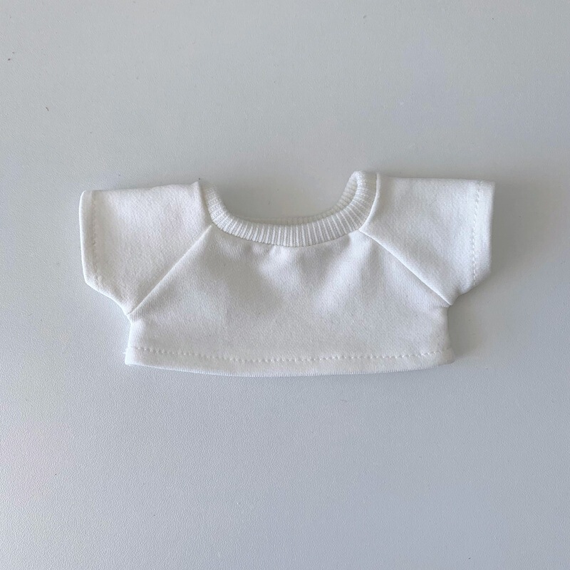 卸売ベビー服 10 センチメートル 15 センチメートル 20 センチメートル綿人形 Tシャツ半袖 Labubu ベビー服はロゴパターンを追加することができます|undefined