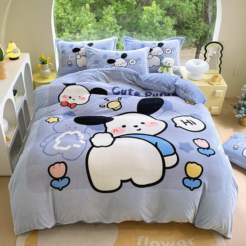 큰 판 꽃 우유 난초 강아지