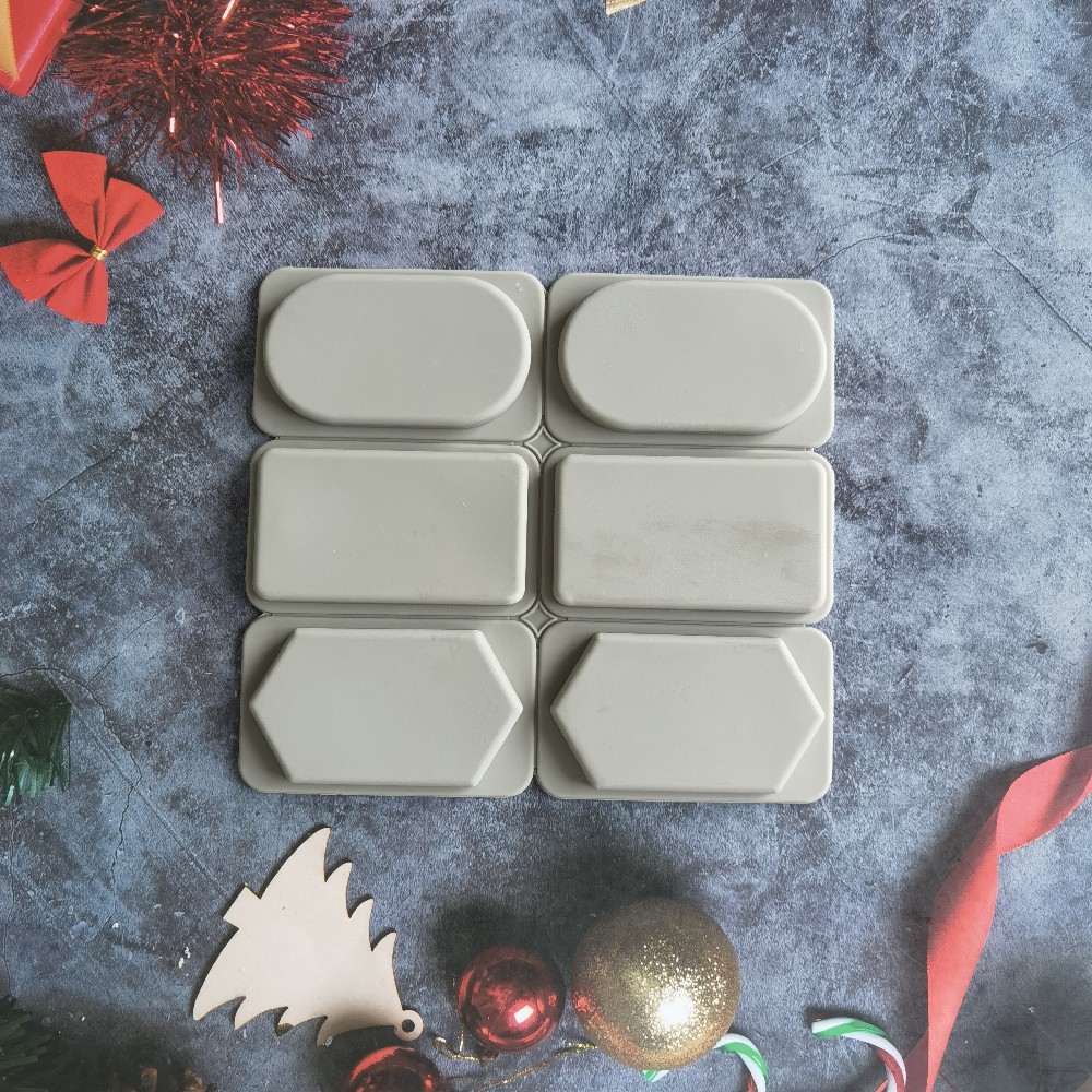 Silicone cuadrado 427 molde de pastel de jabón aromático pudín congelado molde de pastel de mousse