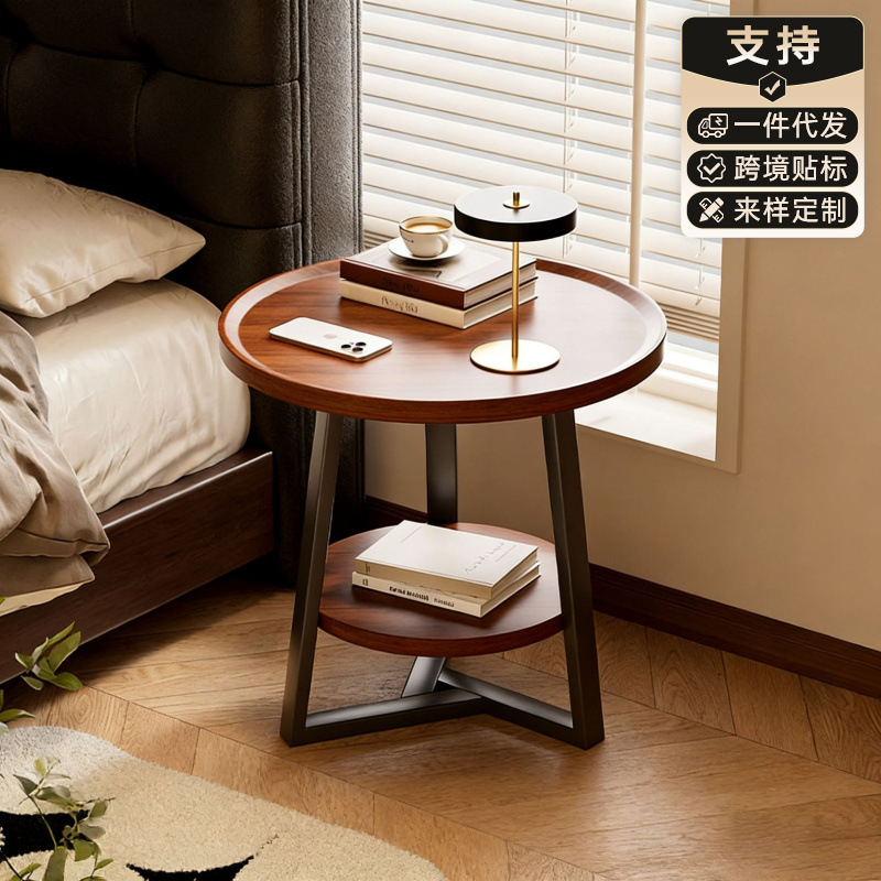 Bedside Table Replacement Storage Rack Retro Side Table Living Room Home Small Apartment Sofa Coffee Table Creative Balcony Table