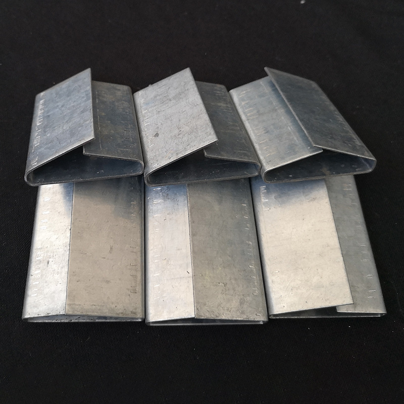 Hebilla de acero de plástico hecha a mano al por mayor de fábrica hebilla de embalaje de hierro galvanizado 1608PET hebilla de embalaje de cinturón de acero de plástico hebilla de acero de plástico