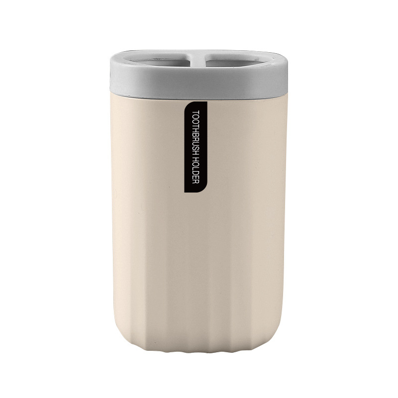 Patrón de onda Estilo nórdico cepillo de dientes caja de almacenamiento de plástico baño Baño hogar lavado taza de almacenamiento rack taza cepillo de dientes titular
