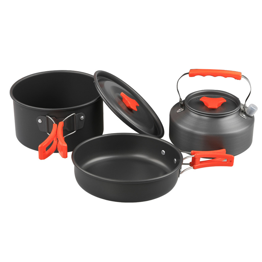 Outdoor Cookware Stove Portable Kettle Camping Cookware Tableware ...